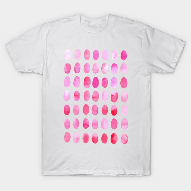 Pink ovals T-Shirt by Aidi Riera